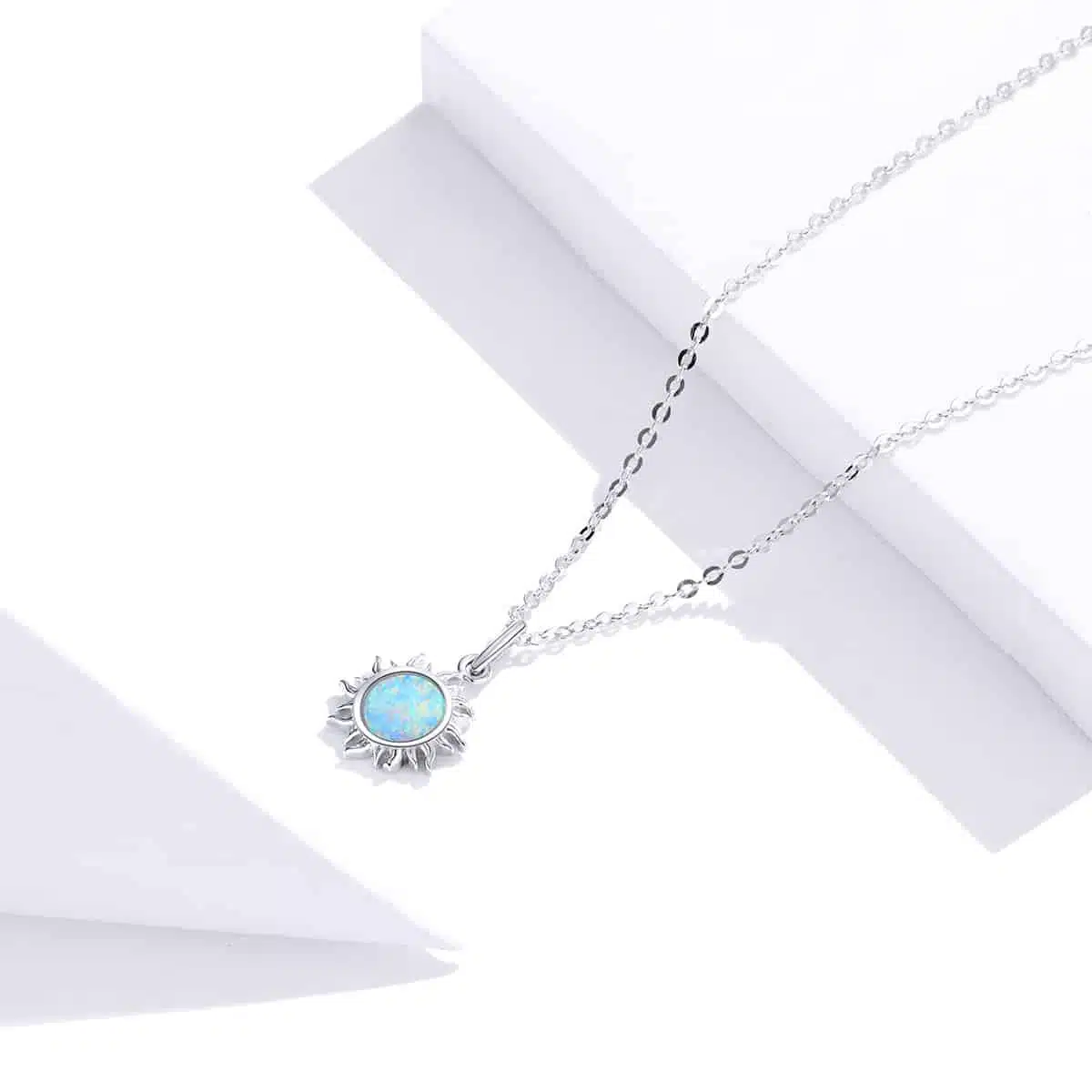 Opal Sun Necklace