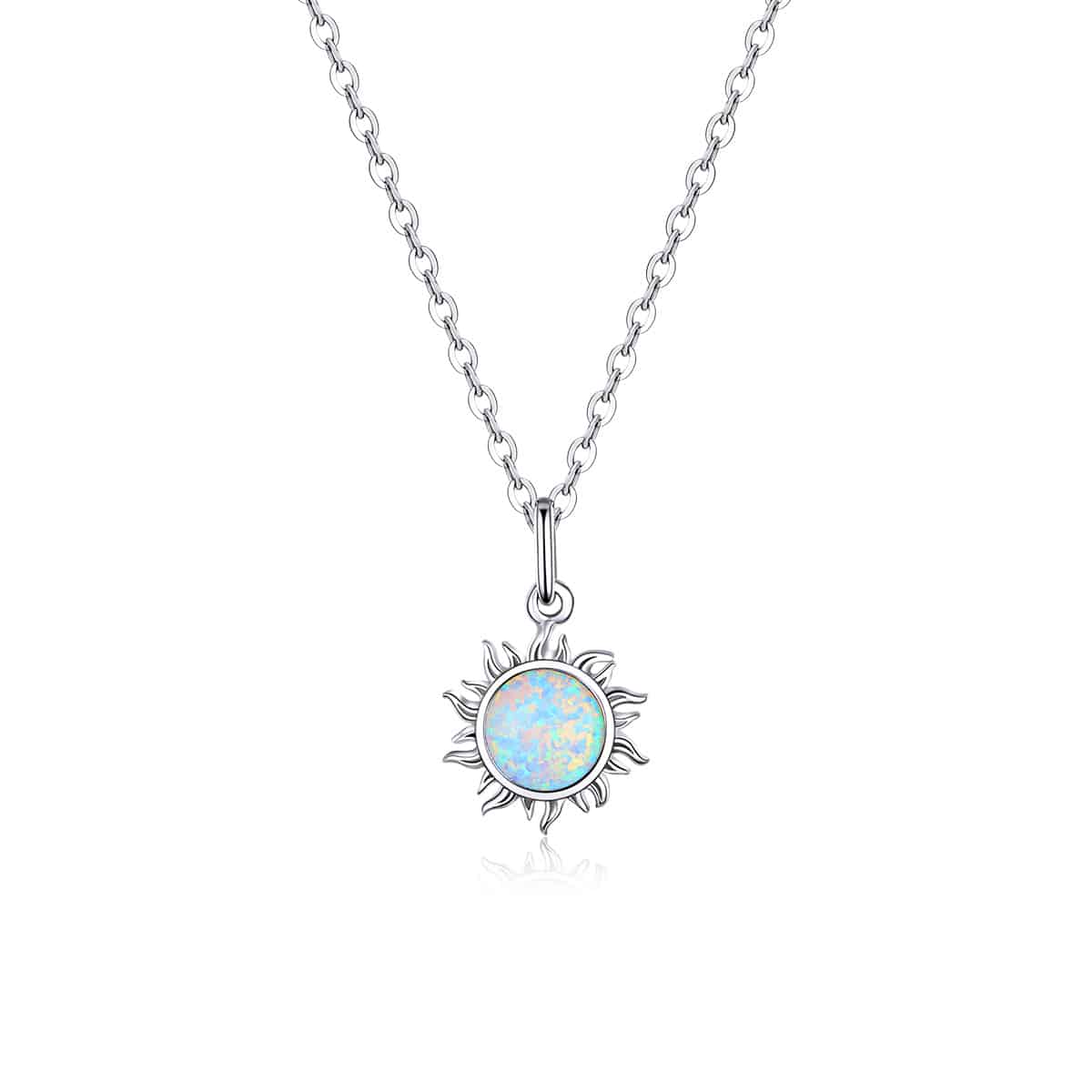 Opal Sun Necklace