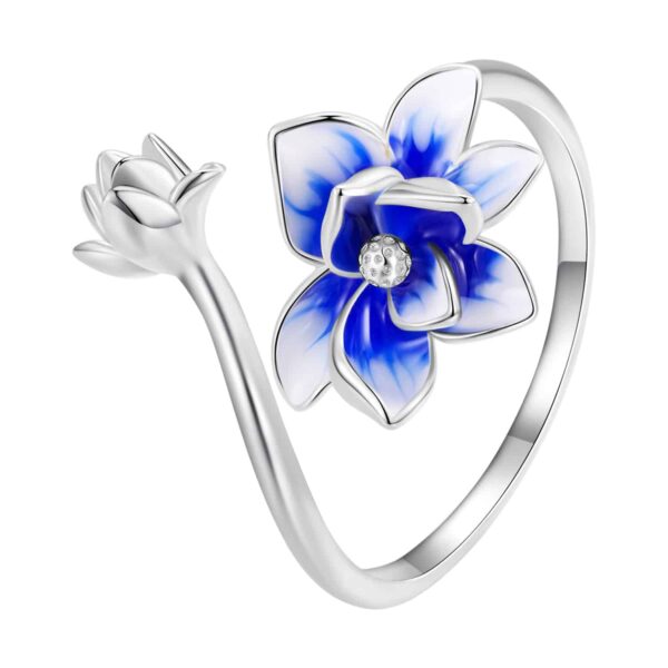 Blue Lotus Opening Ring