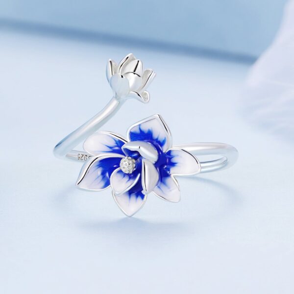 Blue Lotus Opening Ring - Image 2