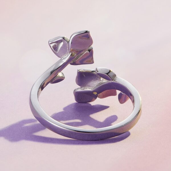 Pansy & Butterfly Ring - Image 4