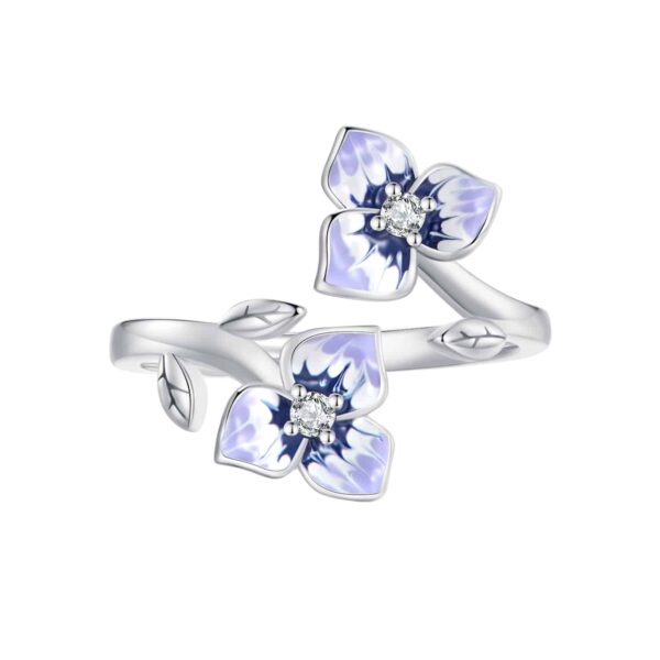 Pansy & Butterfly Ring