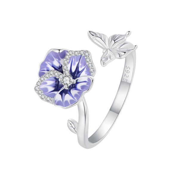 Single Pansy Ring