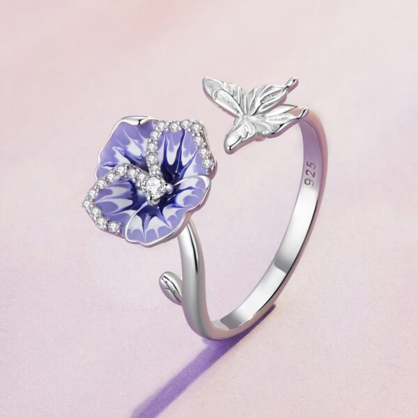 Single Pansy Ring - Image 2