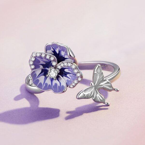 Single Pansy Ring - Image 3