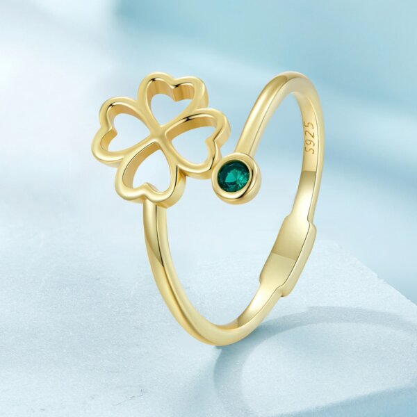 Simple Clover Ring (Gold Plated) - Image 3