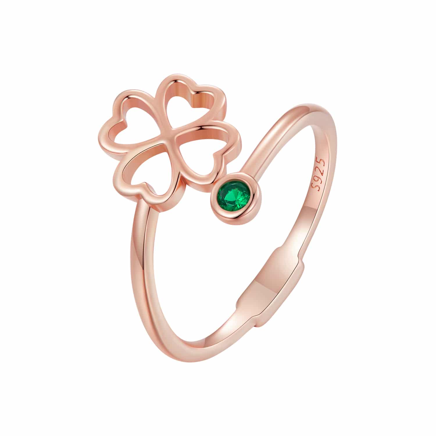 Simple Clover Ring (Rose Gold)