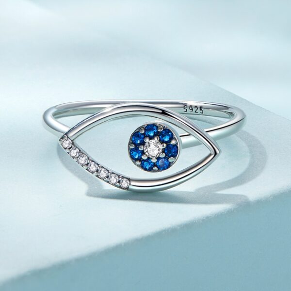 Blue Eye Hollow Ring - Image 2