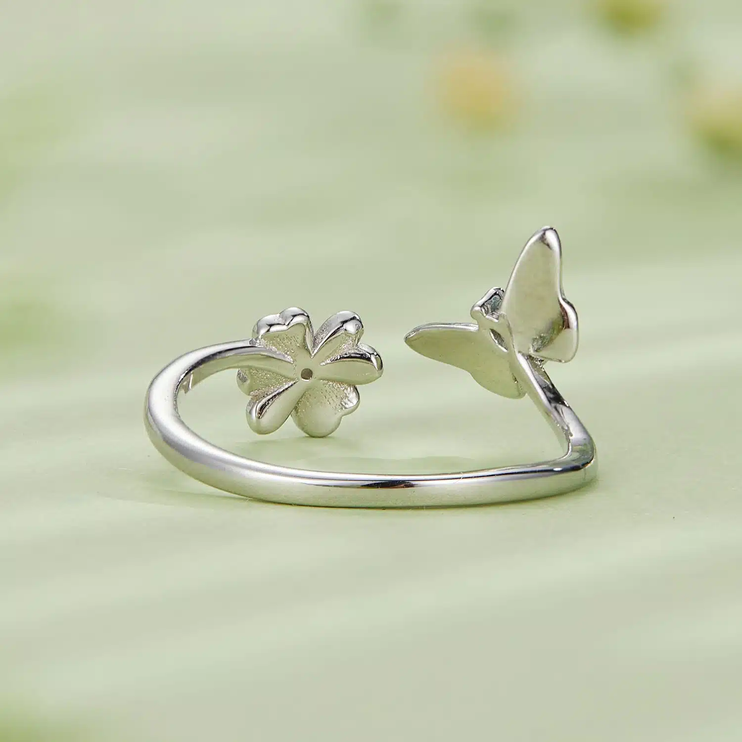 Flower & Butterfly Ring - Image 4