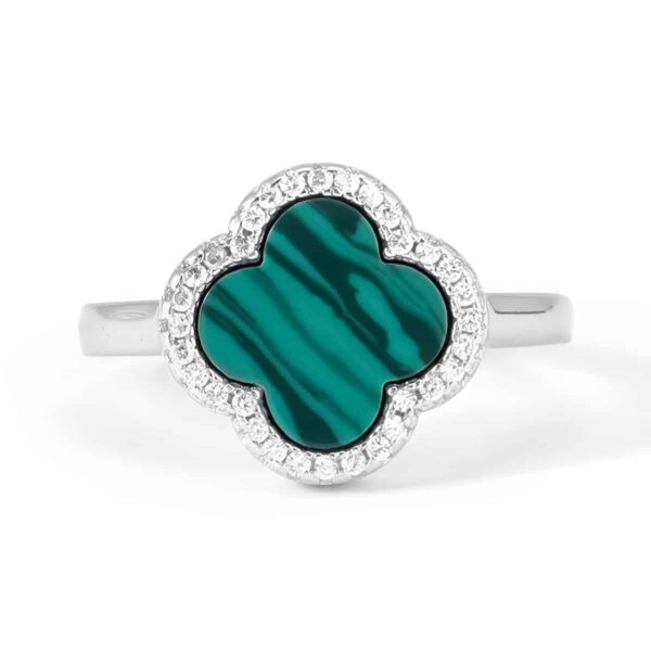 Four Leaf Clover Ring (Agate)