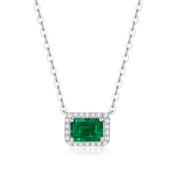 Lab Grown Emerald Necklace