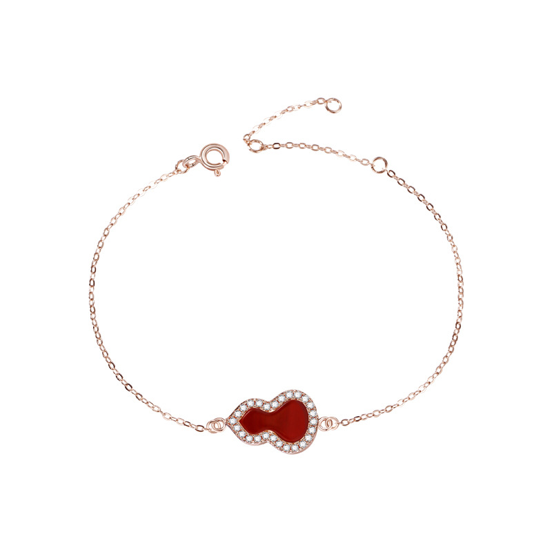 Red Wulu Bracelet (Rose Gold)