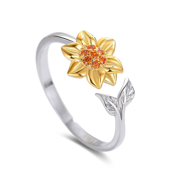 Golden Sunflower Ring