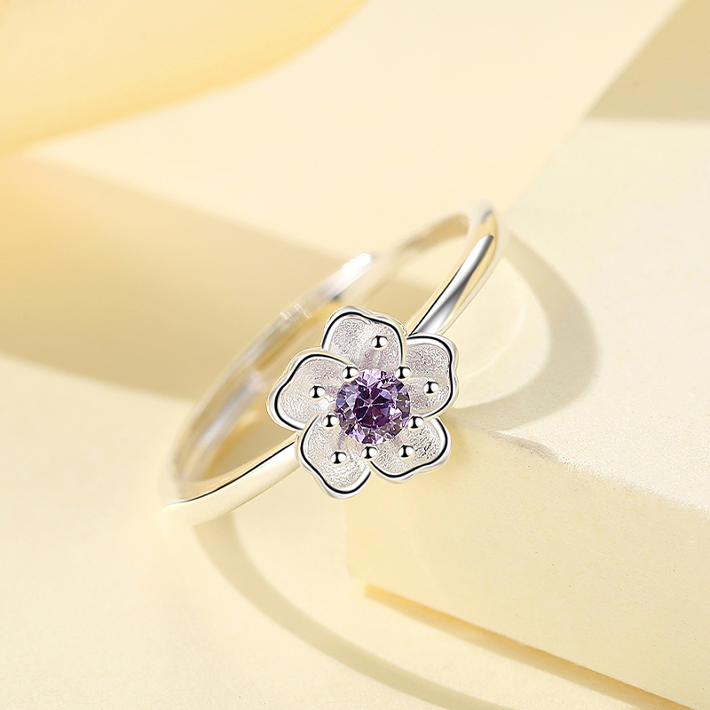 Purple Flower Ring