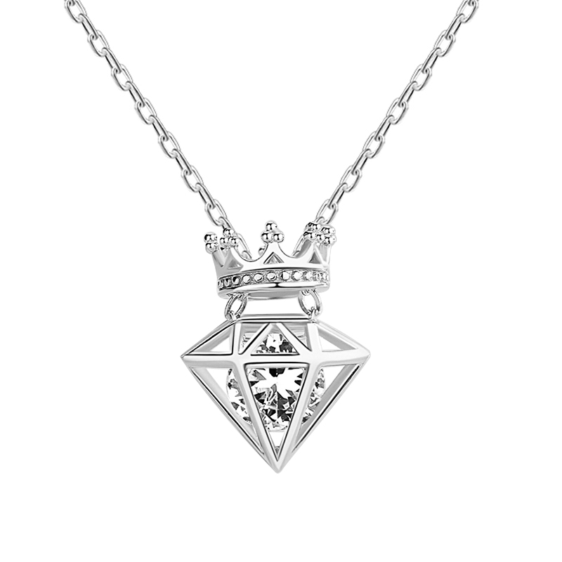 Diamond Crown Necklace