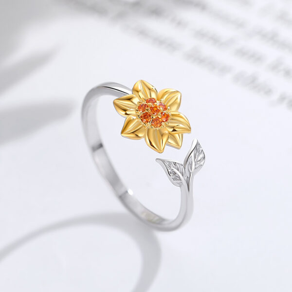 Golden Sunflower Ring - Image 4