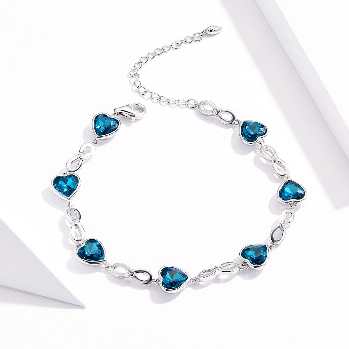 Ocean Heart Slider Bracelet