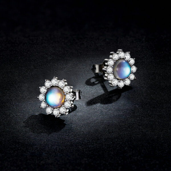 Dazzling Sun Stud Earrings - Image 4