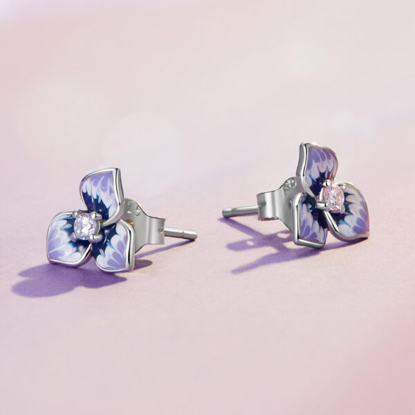 Pansy Stud Earrings - Image 2