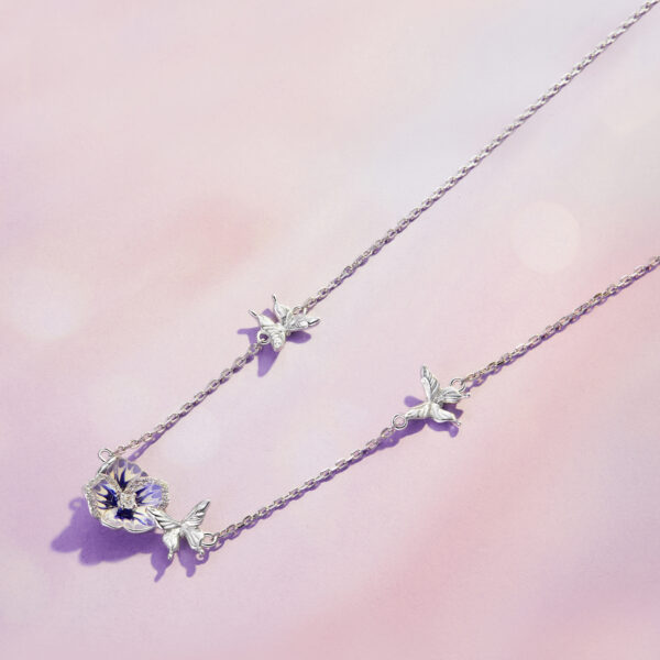 Pansy Stretch Necklace - Image 3