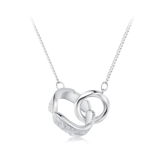 Mobius Double Ring Necklace