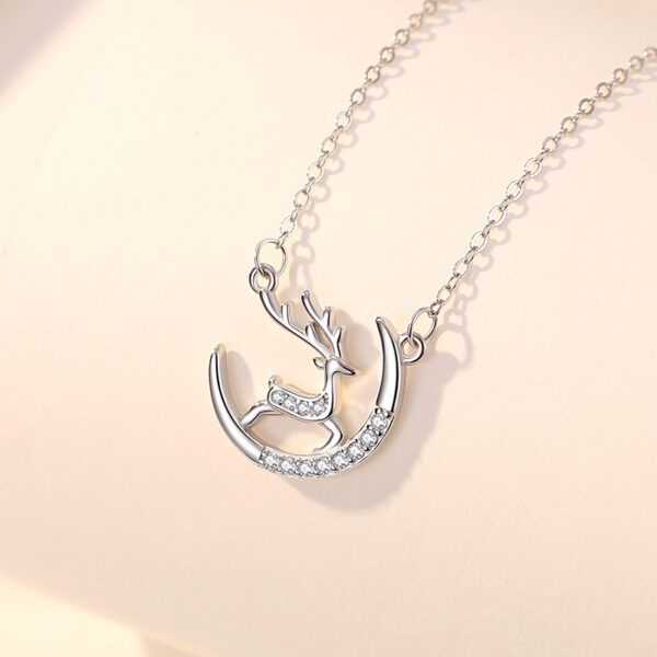 Deer on the Moon Necklace - Image 2