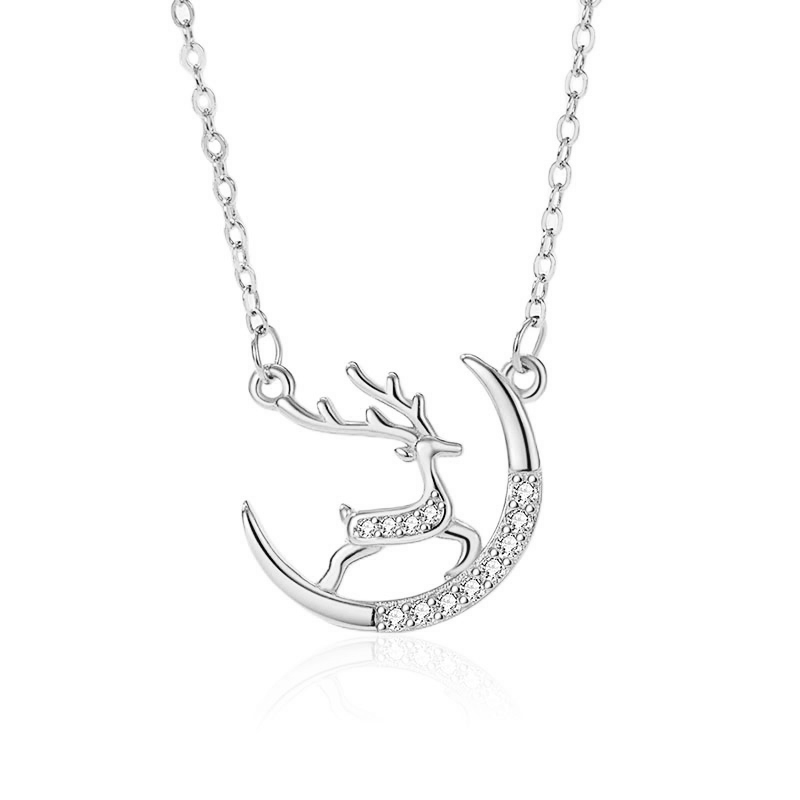 Deer on the Moon Necklace