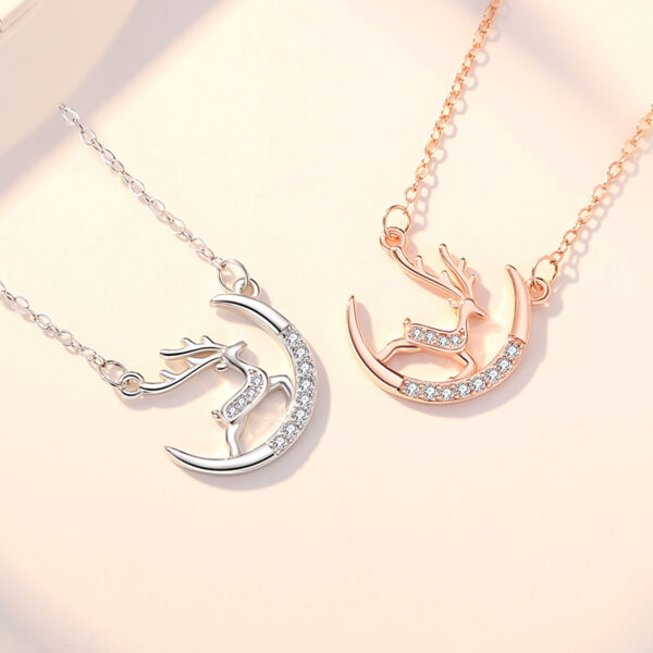 Deer on the Moon Necklace - Image 3