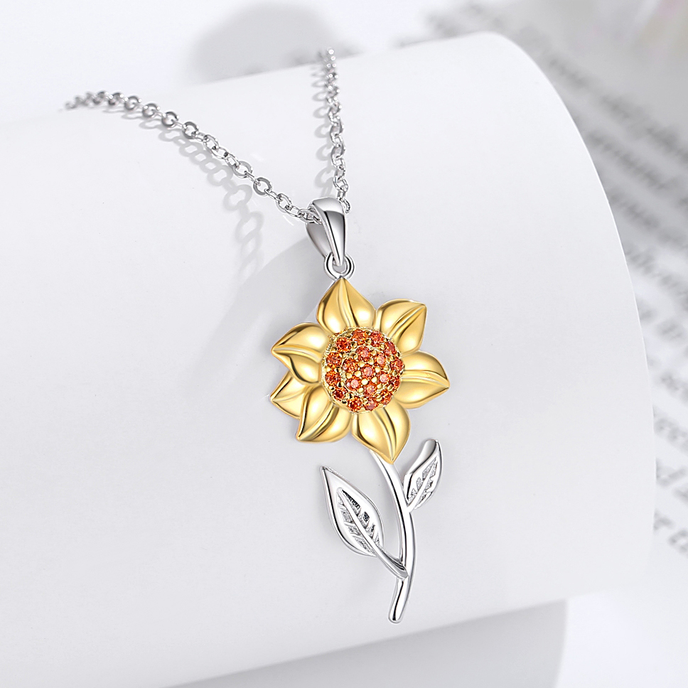 Golden Sunflower Necklace