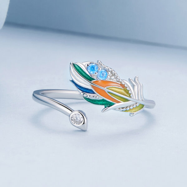 Colored Feather Ring - Image 2