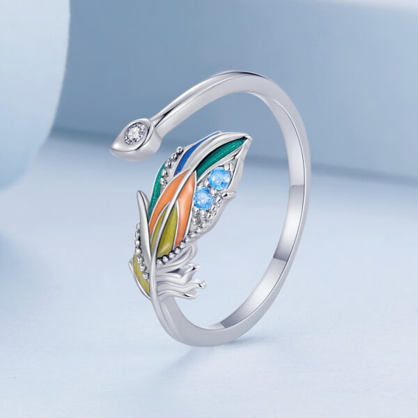 Colored Feather Ring - Image 4