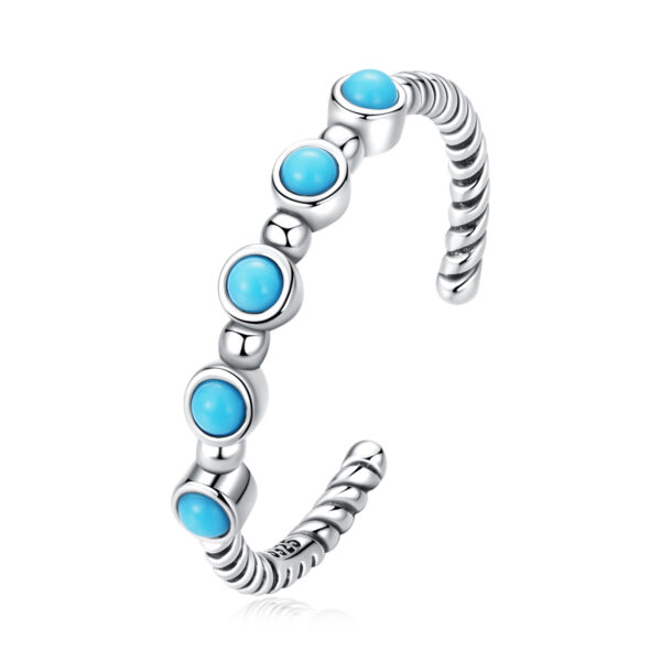 Turquoise Twist Ring