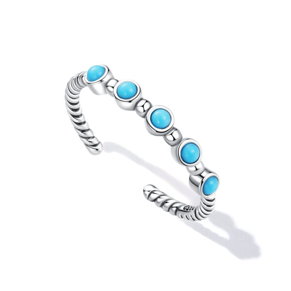 Turquoise Twist Ring - Image 3