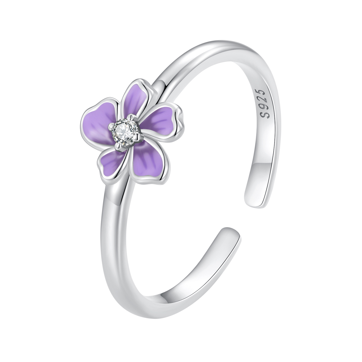 Purple Flower Ring