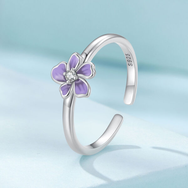 Purple Flower Ring - Image 3