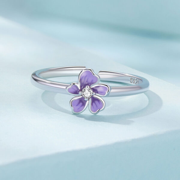 Purple Flower Ring - Image 2