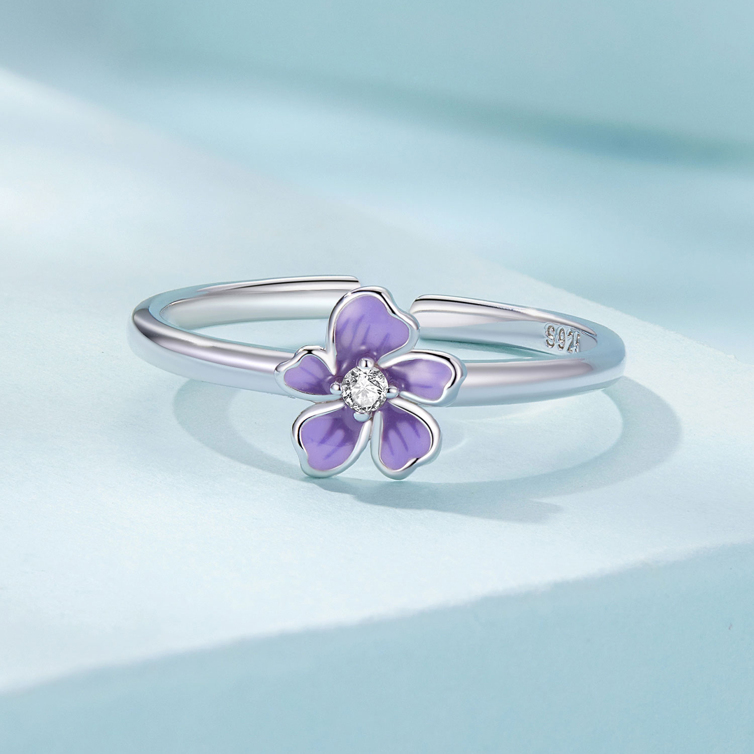 Purple Flower Ring