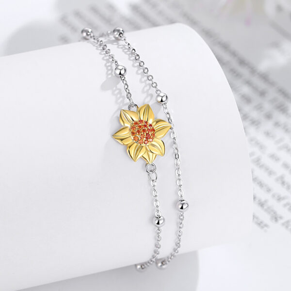 Golden Sunflower Bracelet - Image 2