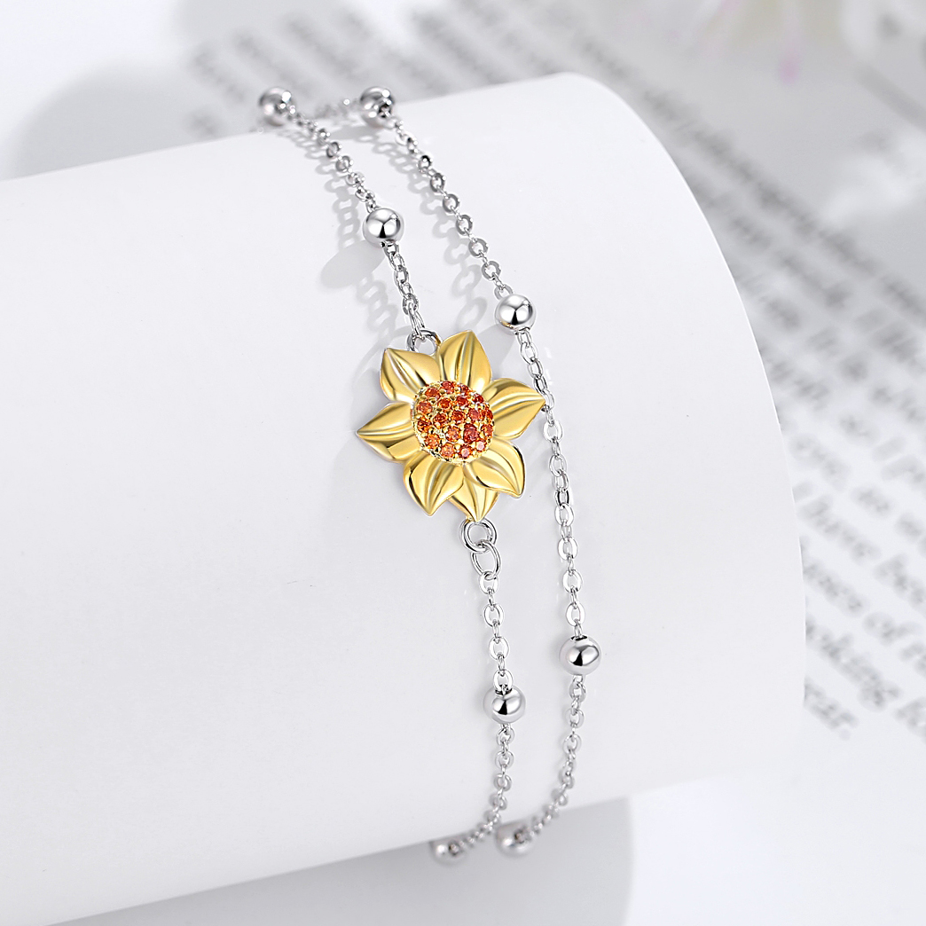 Golden Sunflower Bracelet