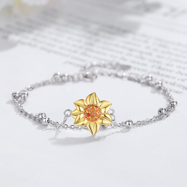 Golden Sunflower Bracelet - Image 3